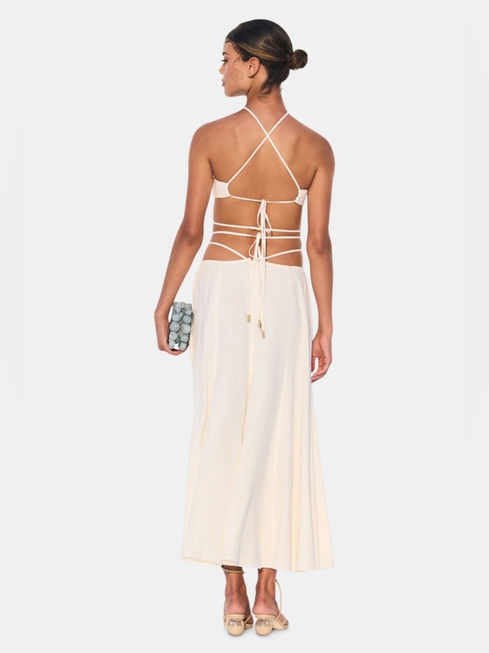 Cult Gaia Sandy Skirt in Off White, Size S - Picture 4 of 4